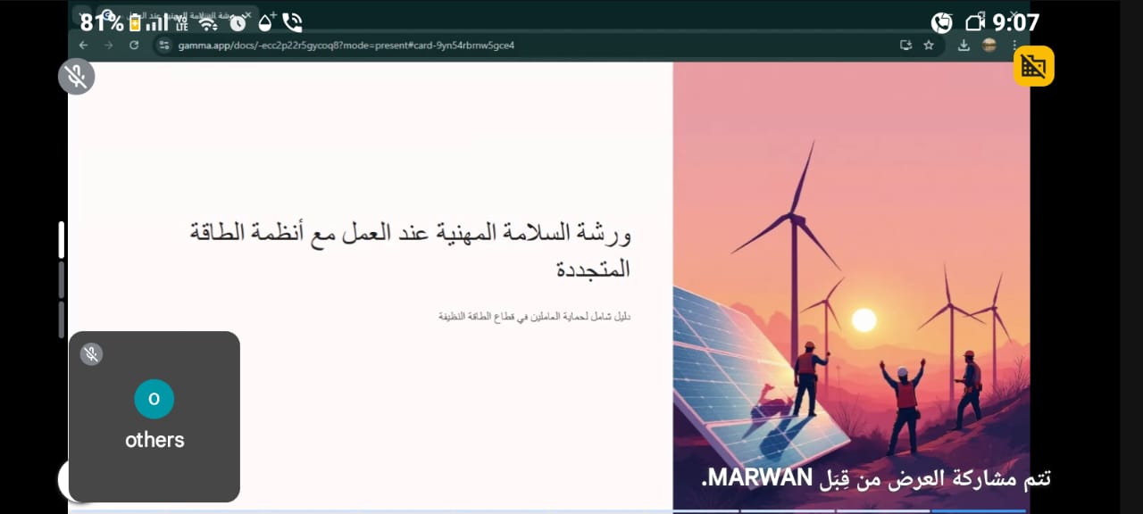 السلامة المهنية عند العمل مع أنظمة الطاقة المتجددة